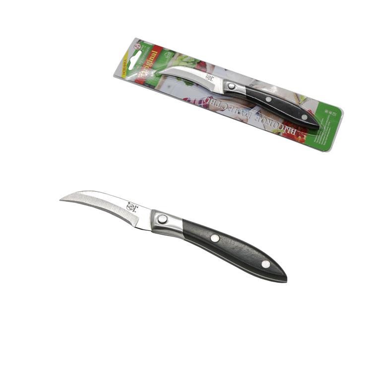 Нож 666 для овощей и фруктов С9 6см серп, черн ручка С9