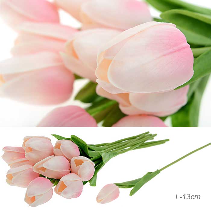 Цветок искусственный Тюльпан 30см розовые 1205 *20 650745