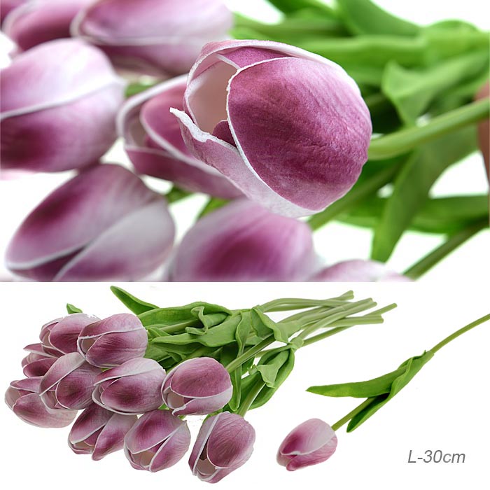 Цветок искусственный Тюльпан белфио30см латэкс1205 662957
